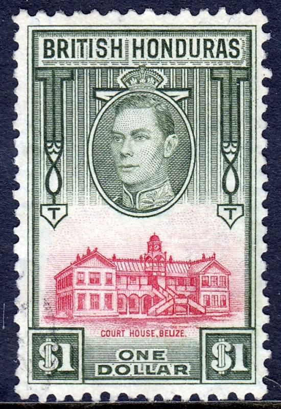 British Honduras - Scott #124 - Used - Toning - SCV $10.00