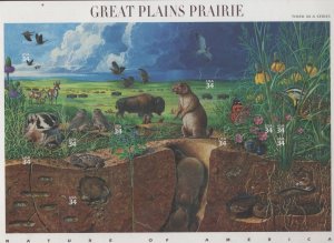 Scott 3506 - Great Plains Prairie. Sheet Of 10.  MNH. OG.  #02 3506sh10