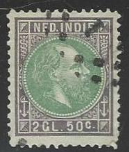 Netherlands Indies #16 Used cv $17.50 (U5)