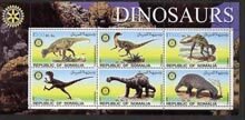 SOMALIA - 2002 - Dinosaurs #4 - Perf 6v Sheet - M N H - Private Issue