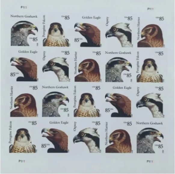 Eagles forever stamps 5 sheets of 20PCS, total 100pcs