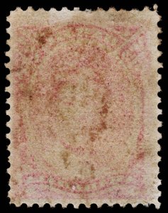 4350: Hawaii  $1 Bright Red. 1883. Sc#49 Mi34 Fine Used. C£250