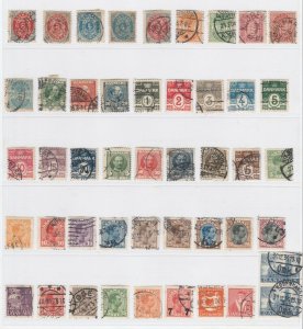 Denmark Stamps Very Fine Used Lot Collection 14977-
