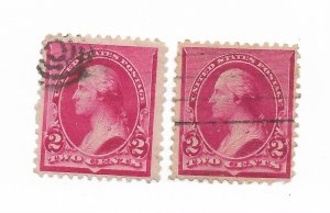 U.S. #220 #220c The 2 Cent Normal and Cap on Both 2's Used C.V, $35.70