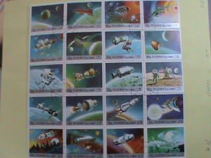 FUJEIRA STAMP: 1972  SPACE LARGE STAMPS COMPLETE SET IN CTO-MNH-STAMP FULL SHEET