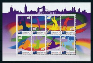 [106950] Rarotonga Cook Isl. 2012 Olympic Games London 2012 tennis Sheet MNH