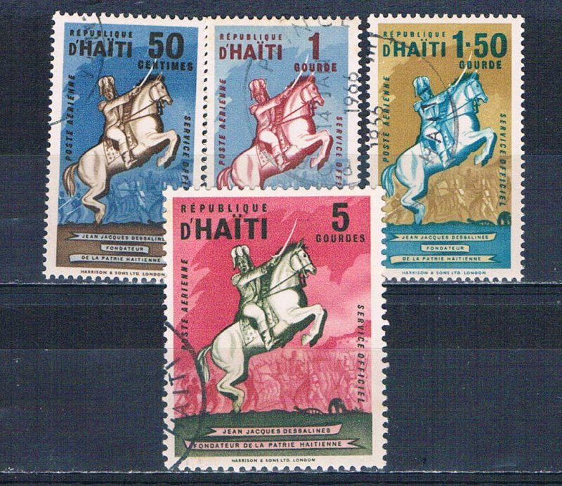 Haiti CO6-9 Used set Dessalines 1962 (MV0194)