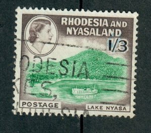 Rhodesia and Nyasaland #166 used single