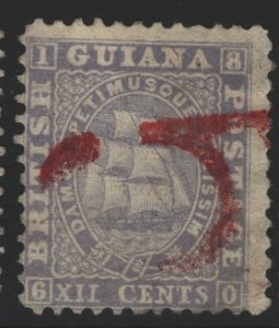 British Guiana Sc#21a Used