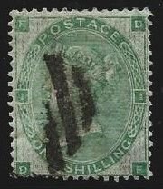 Great Britain #42 - One Shilling Green - Nice