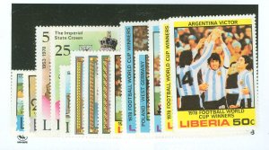 Liberia #756/825  Single (Complete Set)