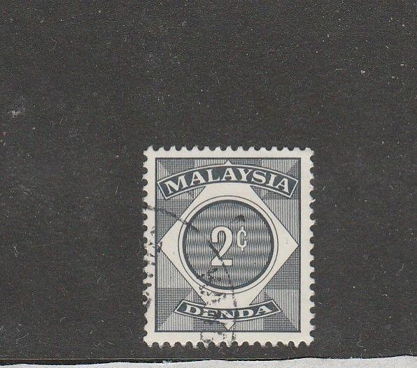 Malaysia 1966/71 Postage dues 2c VFU/CTO SG D2