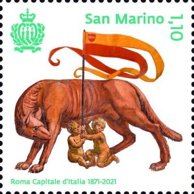 Stamps San Marino 2021 - 150th anniversary of Rome Capital City.