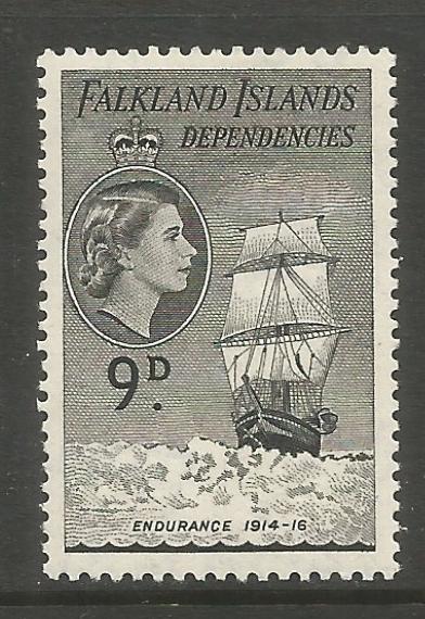 FALKLAND ISLANDS  1L27  MINT HINGED, ENDURANCE