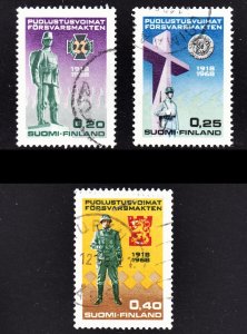 Finland Scott 471-73 complete set F to VF used.  FREE...