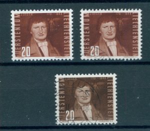 LIECHTENSTEIN, AIRPOST 20 C., BRIGHT BROWN, NEVER HINGED +USED  + NORMAL, RARE!