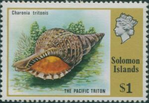 Solomon Islands 1976 SG318 $1 Trumpet Triton shell MNH