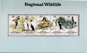 Australin Antarctic Territory 1983 Regional Wildlife VF/NH Strip of 5  BIRDS