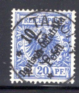 German East Africa (DOA) #9, SON Tabora CDS 13 May 1899 ^