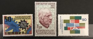 Liechtenstein 1967 #420//29, MNH, CV $1.75