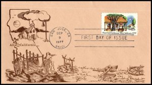 10939 OAS-CNY FDC SCOTT 1725 – 1977 13c First Civil Settlement: Alta CA  PRIVATE