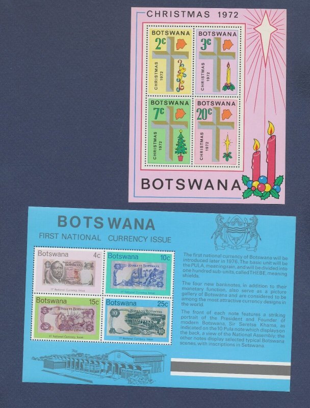 BOTSWANA - four S/S - 1970-1976