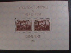 LUXEMBOURG 1937-SC# B85-NATIONAL STAMPS EXPO-DUDELANGE  MNH S/S-85 YEARS OLD