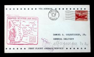 US Return to Sender First Flight Cover GALLUP NM JUN 25 1947 AM 73 