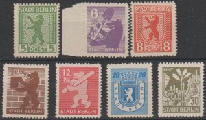 Mi: 1 B/7 B  MNH  1945 SBZ