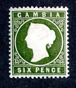 1886 Gambia Sc #18 m* cv.$20 ( 9055 BCXX5 )