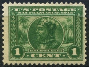 United States Sc#401 MH/Unused, 1c grn, Panama-Pacific Exposition Issue (1914)