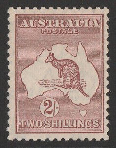 AUSTRALIA 1929 Kangaroo 2/- Small Multi wmk. MNH **. SG 110. ACSC 39A cat $750.