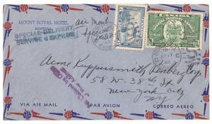 CANADA #C6 & E7 on Special Delivery cover to NYC USA Nice!