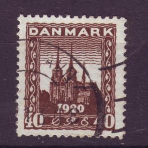 J6323 JLs stamps 1920 denmark used hv set #158 cathedral