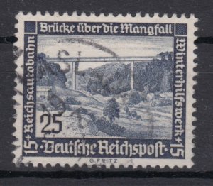 Germany 1936 Sc#B100 Mi#641 used Building (DR1223)