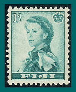 Fiji 1956 Queen Elizabeth II, 1d MLH  #148,SG281