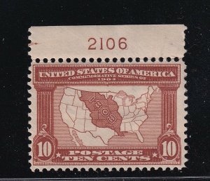 327 Plate # single VF+ OG lightly hinged with nice color cv $ 125 ! see pic !