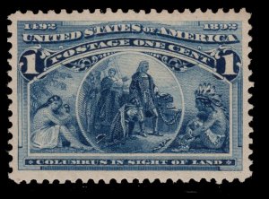 MOMEN: US STAMPS #230 MINT OG NH PSE GRADED CERT XF-90J LOT #85365