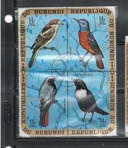 BURUNDI(exBELG.CONGO)1970BIRDS P.A. #C134 CTO but MNH