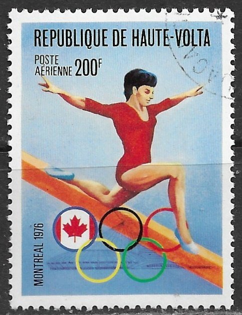 Upper Volta ~ Scott # C232 ~  Used ~ CTO ~ 21st Olympic Games, Montreal