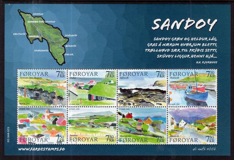 Faroe Islands 477 Souvenir Sheet MNH VF