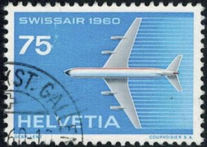 1960 Switzerland used Air stamp Scott #381