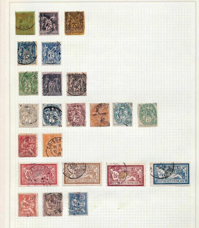 FRANCE Early/Mid Used Collection(Appx 170 Items) (JJ853