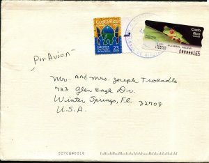 Costa Rica Nicoya Airmail Cover to Winter Springs USA 2003 Latin America