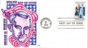 #1756 George M. Cohan Marg FDC