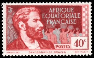 French Equatorial Africa #45  MNH - Pierre Savorgnan de Brazza (1937)