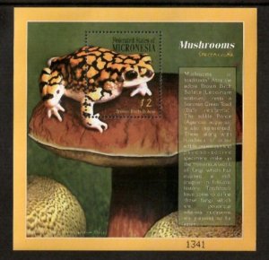 Micronesia 2000 - Frogs Mushrooms - Souvenir Stamp Sheet - Scott #384 - MNH