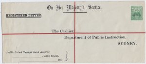 5 Pence NEW South Wales Australia Official Envelope, SPECIMEN, Mint (52676)