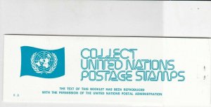 United Nations Mint Never Hinged Flags Stamps Booklet ref R 18480