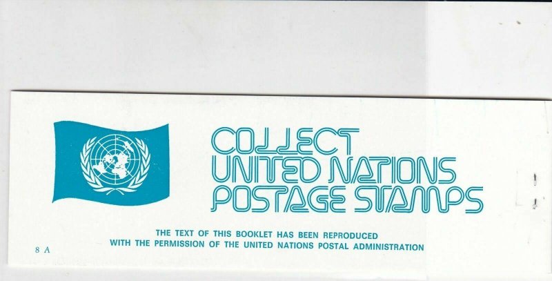 United Nations Mint Never Hinged Flags Stamps Booklet ref R 18480